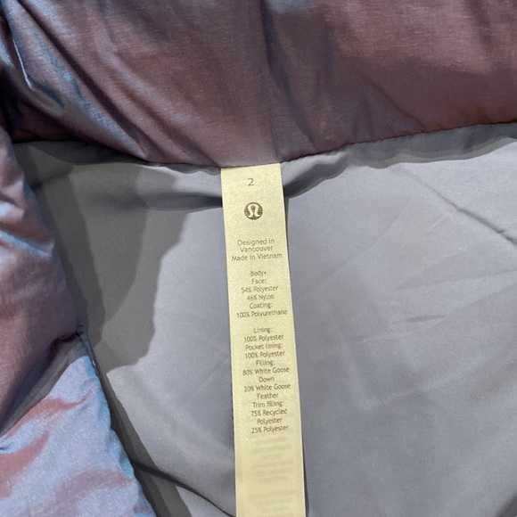 Lululemon Wunder Puff Cropped Vest Heathered Wild Indigo - Picture 6 of 8